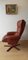 Scandinavian Leather Lounge Chair, 1980s, Image 9