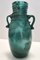 Vintage Teal Scavo Glass Vase attributed to Seguso, Italy, 1950s 1