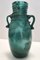 Vintage Teal Scavo Glass Vase attributed to Seguso, Italy, 1950s, Image 1