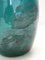 Vintage Teal Scavo Glass Vase attributed to Seguso, Italy, 1950s 9