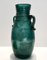 Vintage Teal Scavo Glass Vase attributed to Seguso, Italy, 1950s, Image 4
