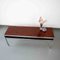 Mid-Century Scandinavian Rosewood & Chrome Coffee Table with Storage Compartment, 1960s, Image 4