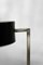 Lámpara de escritorio alemana Mid-Century moderna minimalista de metal negro, años 60, Imagen 6