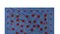Wandteppich Suzani aus blauer Seide mit Granatapfel-Dekor 3