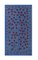 Suzani Tapestry in Blue Silk with Pomegranate Decor 1
