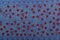 Wandteppich Suzani aus blauer Seide mit Granatapfel-Dekor 5