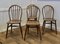 Beech and Elm Windsor Country Dining Chairs, 1920s, Set of 4, Image 4