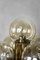 Lámpara de pie escultural dorada con cinco luces de Gaetano Sciolari, años 70, Imagen 2