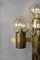 Lampada da terra scultorea a 5 luci dorata di Gaetano Sciolari, anni '70, Immagine 4