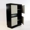 Brutalist Black and White Oak Bar Cabinet, 1970s 7