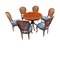 Spanish Mahogany Dining Table with Chairs, Set of 7, Image 4