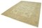 Tapis Oushak Fait Main en Laine Beige, 2000s 2