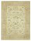 Tapis Oushak Fait Main en Laine Beige, 2000s 1