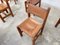 Leather and Elm Dining Chairs from Maison Regain, 1970s, Set of 6 5
