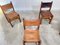 Leather and Elm Dining Chairs from Maison Regain, 1970s, Set of 6 7