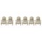 Antique Italian Louis XVI Giltwood Armchairs, Set of 6 1