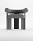 Collector Modern Cassette Chair Fully Upholstered in Bouclé Dark Grey Fabric by Alter Ego 1
