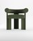 Collector Modern Cassette Chair Fully Upholstered in Bouclé Green Fabric by Alter Ego, Image 1