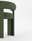 Moderner Collector Kassettenstuhl mit grünem Bouclébezug von Alter Ego 2