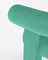 Sedia da collezione moderna completamente rivestita in tessuto Bouclé verde acqua di Alter Ego, Immagine 3