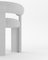 Sedia da collezione moderna completamente rivestita in tessuto Bouclé bianco di Alter Ego, Immagine 2