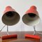 Orange Table Lamps attributed to Josef Hurka for Napako, 1970s, Set of 2 5