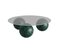 Globe Lux Coffee Table with Glass Top by Ziba Homes, Image 1