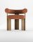 Collector Modern Cassette Chair in Bouclé Burnt Orange Fabric by Alter Ego, Image 1