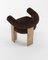Collector Modern Cassette Chair in Bouclé Dark Brown Fabric by Alter Ego 4