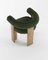 Collector Modern Cassette Chair in Bouclé Green Fabric by Alter Ego 4