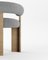Moderner Collector Kassettenstuhl aus grauem Bouclé Stoff von Alter Ego 2