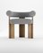Collector Modern Cassette Chair in Bouclé Grey Fabric by Alter Ego, Image 1