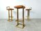 Brass Bar Stools from Belgo Chrom / Dewulf Selection, 1970s, Set of 3, Image 9