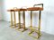 Brass Bar Stools from Belgo Chrom / Dewulf Selection, 1970s, Set of 3 7