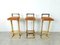 Brass Bar Stools from Belgo Chrom / Dewulf Selection, 1970s, Set of 3 1