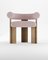 Collector Modern Cassette Chair in Bouclé Pink Fabric by Alter Ego 1