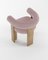 Collector Modern Cassette Chair in Bouclé Pink Fabric by Alter Ego 4