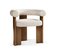 Collector Modern Cassette Chair in White Fabric and Smoked Oak by Alter Ego 3