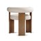 Collector Modern Cassette Chair in White Fabric and Smoked Oak by Alter Ego 2