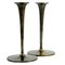 Danish Brass Candleholders, 1960s, Set of 2 2