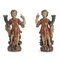 Carved Lacquered and Gilded Carrier Angels, 1600, Set of 2 1