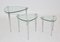 Mid-Century Italian Chrome and Glass Nesting Tables, Set of 3, Image 6