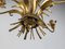 Italian Gold Metal Ceiling Lamp by Hans Kögl, 1970s, Image 3