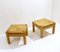 Mid-Century Square Pine Coffee Tables, Set of 2 1