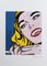 Roy Lichtenstein, Smile Girl, Lithographie, 1980er 1