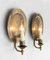 Large Round Moon Bronze Wall Light Sconces, France, 1970s, Set of 2 11