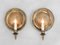 Large Round Moon Bronze Wall Light Sconces, France, 1970s, Set of 2 5