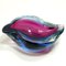 Italian Sommerso Murano Glass Geode Dish, 1960s 6