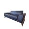 Italian Modern 2-Seater and 3-Seater Sofas in Black Leather with Chrome Legs from Roche Bobois, Set of 2, Image 3