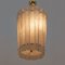 Art Deco Style Brass Murano Glass Lantern Ceiling Light by Barovier & Toso, 1980 3